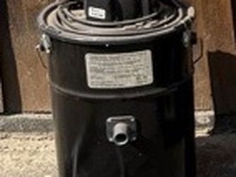 Vintage Black Shop Vacuum Canister