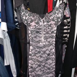 Victoria Secret Corset (pink&black) 34B