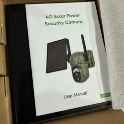 Cellular Trail Camera Wireless Outdoor, Solar Trail Camera with 2K Night Vision, PTZ Hunting Game Camera Included 4G LTE SIM Card (Verizon/T&T/T-Mobil