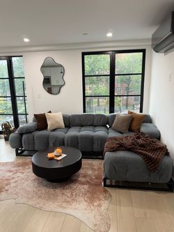 Grey Cloud Couch - Used w/Platform