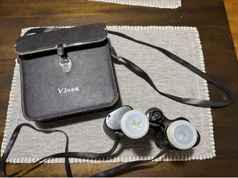 Vintage Vixen 7x35 Binoculars w/ Original Case & Caps – Made in Japan