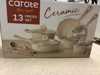 Carote 13-Piece Ceramic Cookware Set