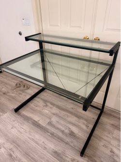Glass desk