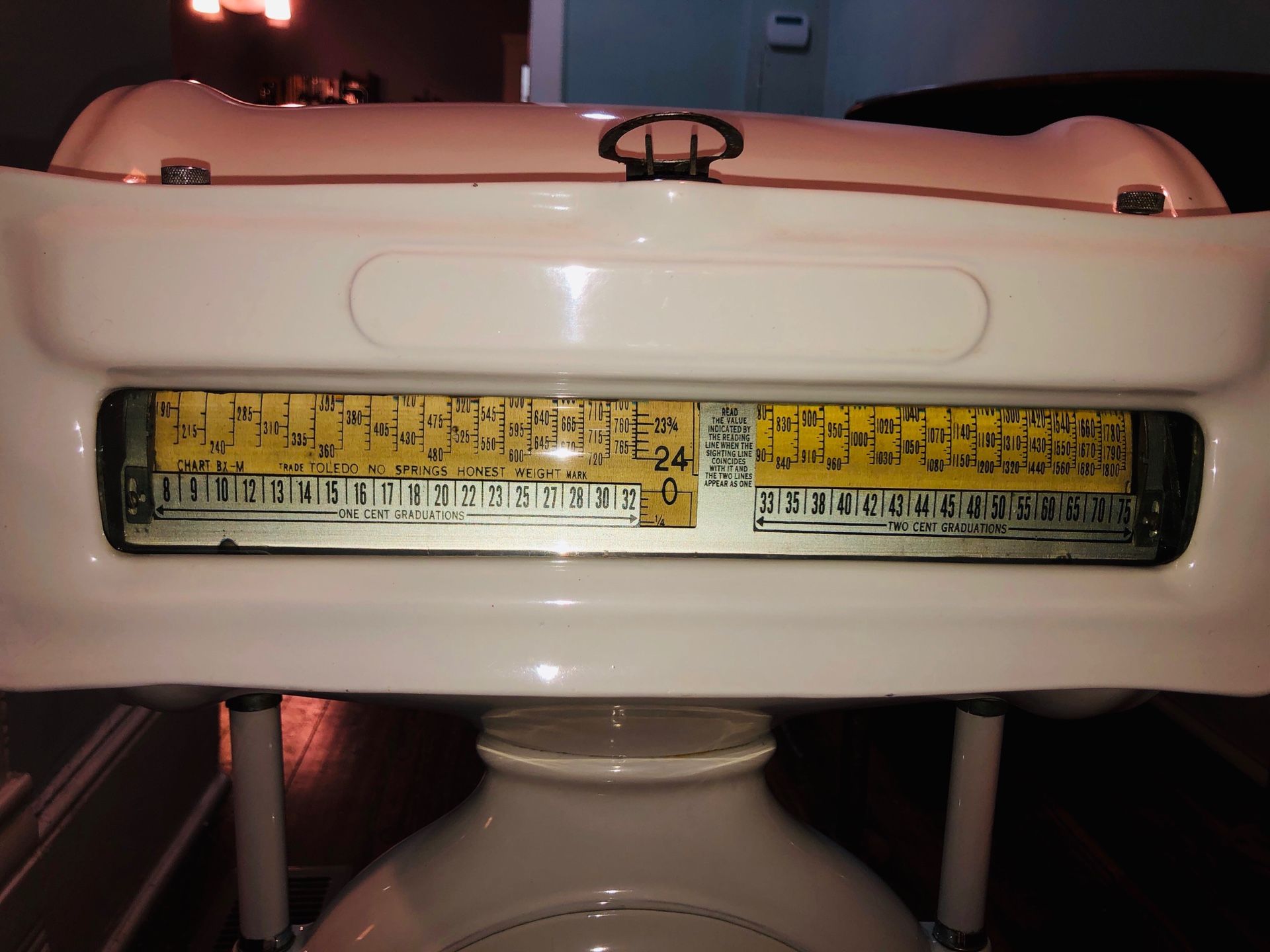 Antique 1930's Era Toledo Barrel Style Balance Scale