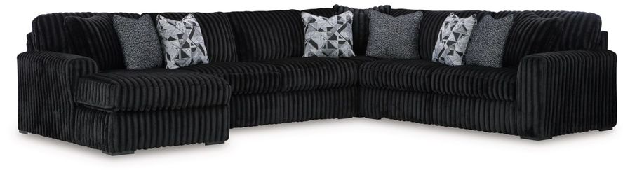 🖤JUST IN!!! TRENDY BLACK Oversized Living Room Sectional Chaise $10 DOWN