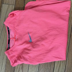 Nike Running Dri-Fit Womens Long Sleeve T-Shirt Size-S-Orange-NWOT