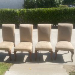4 Antique Dining Room Chairs 
