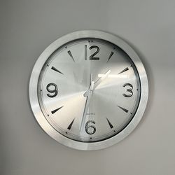 Silver clock