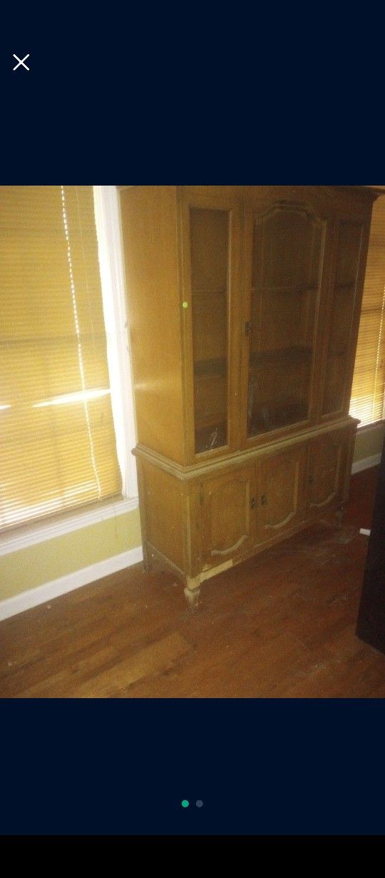Antique China Cabinet Over 100 Years Old! Yard Sale Riverdale 10/26/24