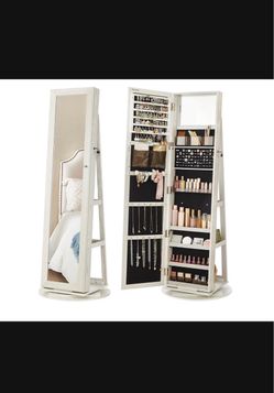 Jewelry Armoire with Mirror