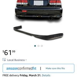Honda Civic 1995 Rear Bumper Lip (NEW)