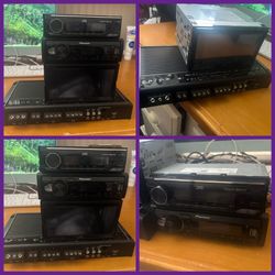 Single din stereo $50 & double din $120 Amp$140