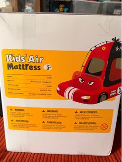 Race Car Inflatable Kids Air Mattress w/Tent