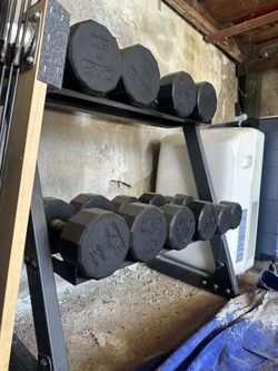 CAP 200 lb Dumbbell Set With Rack