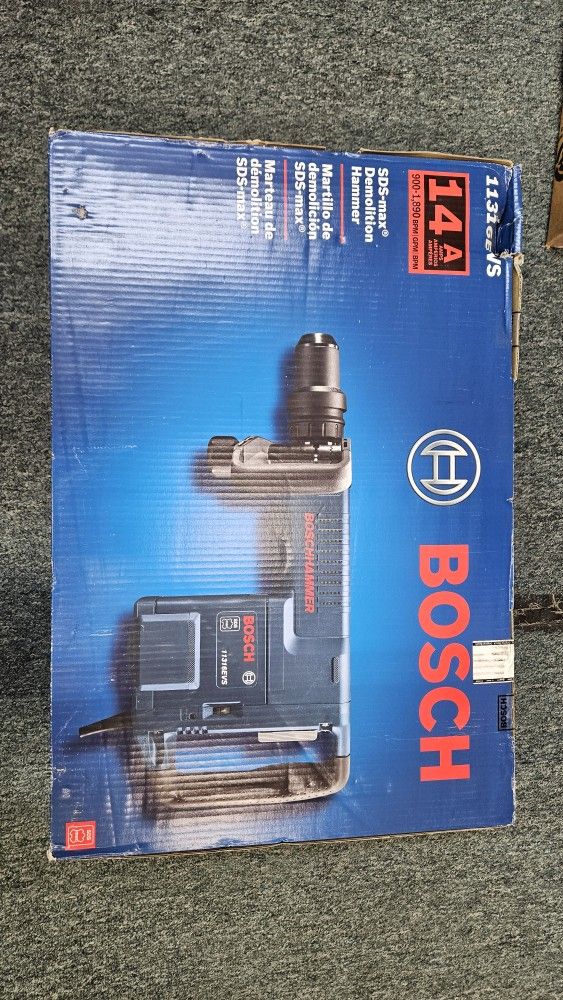 Bosch 11316EVS 14amp 1-9/16" Variable Speed SDS Max Demoltion Hammer Brand NEW!