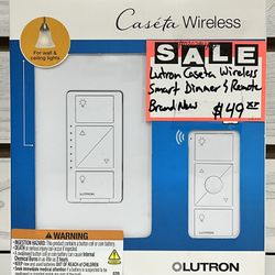 Lutron Caseta Wireless Smart Dimmer & Remote Brand New 