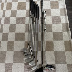 NEED GONE! Set Of Golf Clubs-Irons, Driver, Putter (Mizuno, Cobra, Callaway Odyssey)