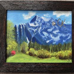 Big Four  8x10 original oil painting w/frame