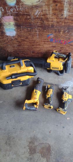 DeWalt sawzall,,,multi tool,,,hackzall,,blower and vacuum 20v no battery no Charger
