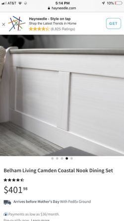 Belham living camden online coastal nook dining set