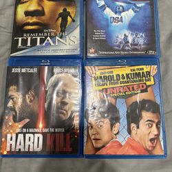 Lot Of 4 Blu Ray Movies (Sports, Action, Comedy