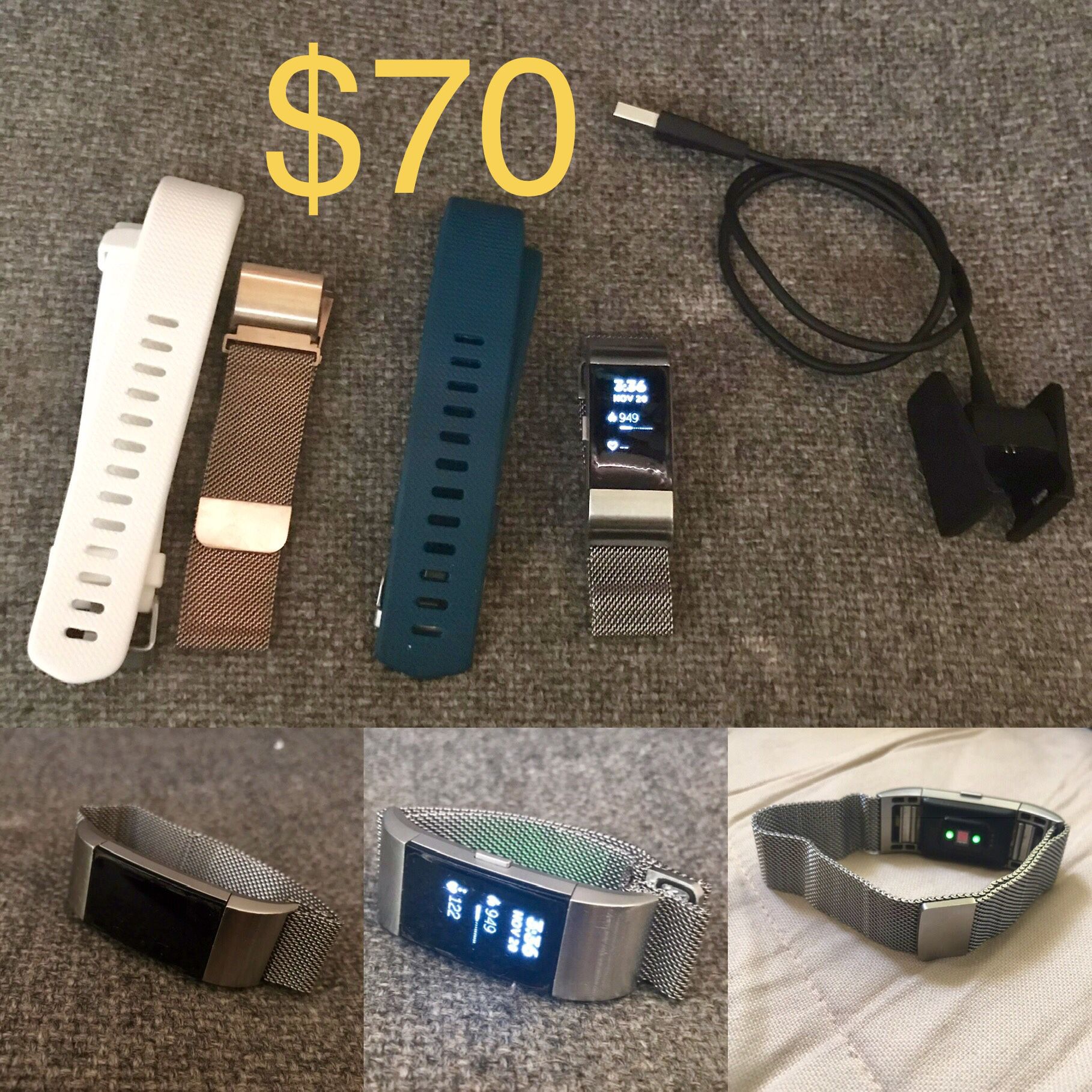 Fitbit Charge 2 and 4 Bands