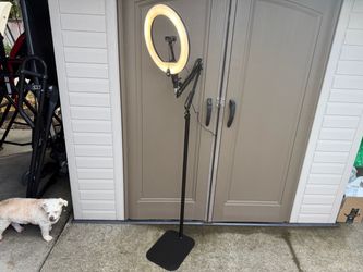 95 CRI 12" Overhead Ring Light W/ ADJUSTABLE Stand iPhone Phone Camera Mount video photo streaming
