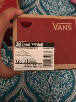 Checkered old skool vans