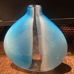 Mid Century Bubble Glass Murano Vase