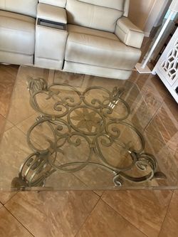 Cocktail table glass