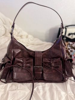 Brown shoulder bag