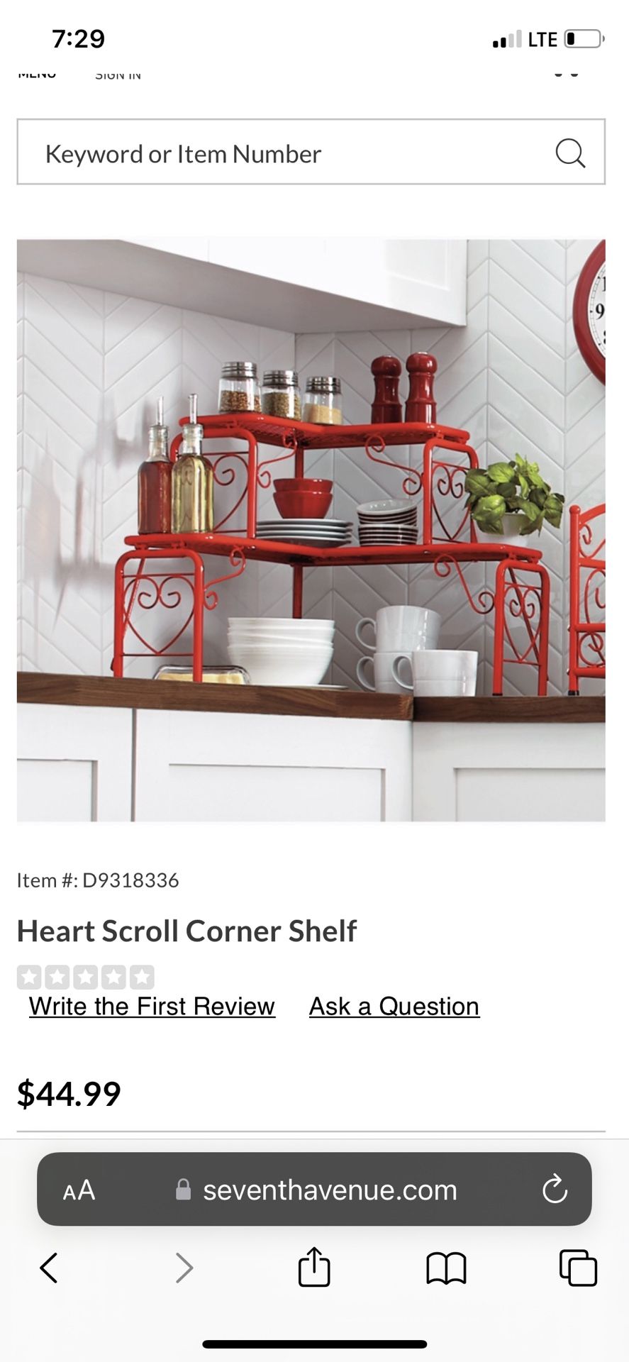 Tier Red Shelve
