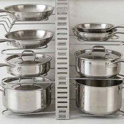 Heavy Duty 4-Tier Pot and Pan Organizer Rack