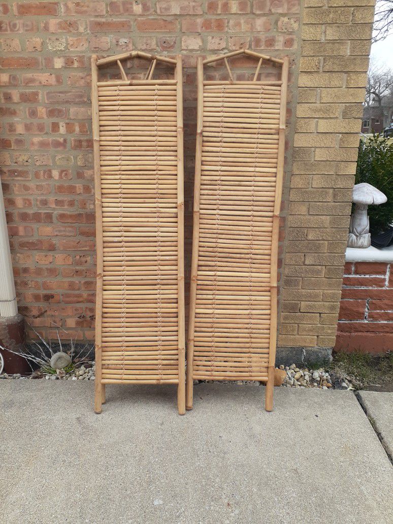 Indoor or Outdoor Bamboo Trellis Planter Holder Stand 