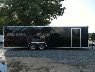 ENCLOSED VNOSE TRAILERS ALL SIZES AND COLORS 20FT 24FT 28FT 32FT IN STOCK FREE DELIVERY