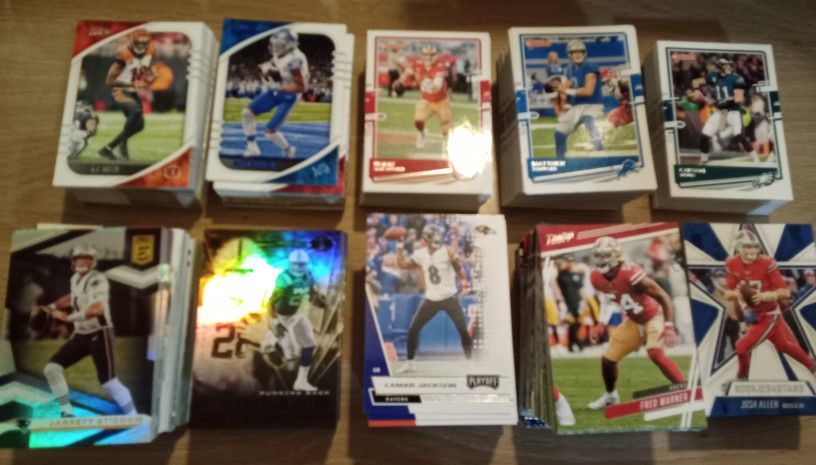 Storage Box Full of Football Cards: Various Sets, Teams & Players (2020)