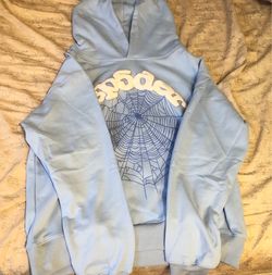 Spider hoodie sky blue