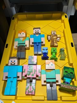 Minecraft Action Figures and Mini-Figures Lot