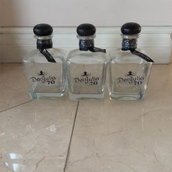 3 Donjulio 70  bottles 