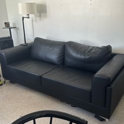 Black Couch city Furniture 