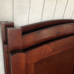 Twin Bed Brand New Red Brown Wood Color