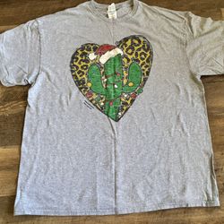 Cactus Christmas Tee Shirt