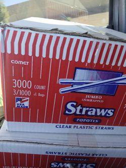 6000 Straws For Restaurant Or Food Service
