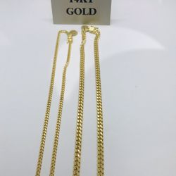 New arrivals! 14K Solid Gold Miami Cuban Chains