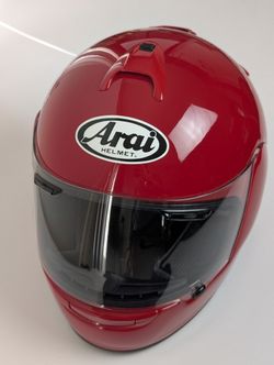 Arai Vector Full Face Motorcycle Helmet Red Size Small 55–56cm DOT Snell
