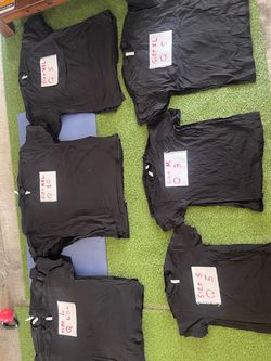 Bulk Lot of Black Tultex T-Shirts – 68+ Pieces