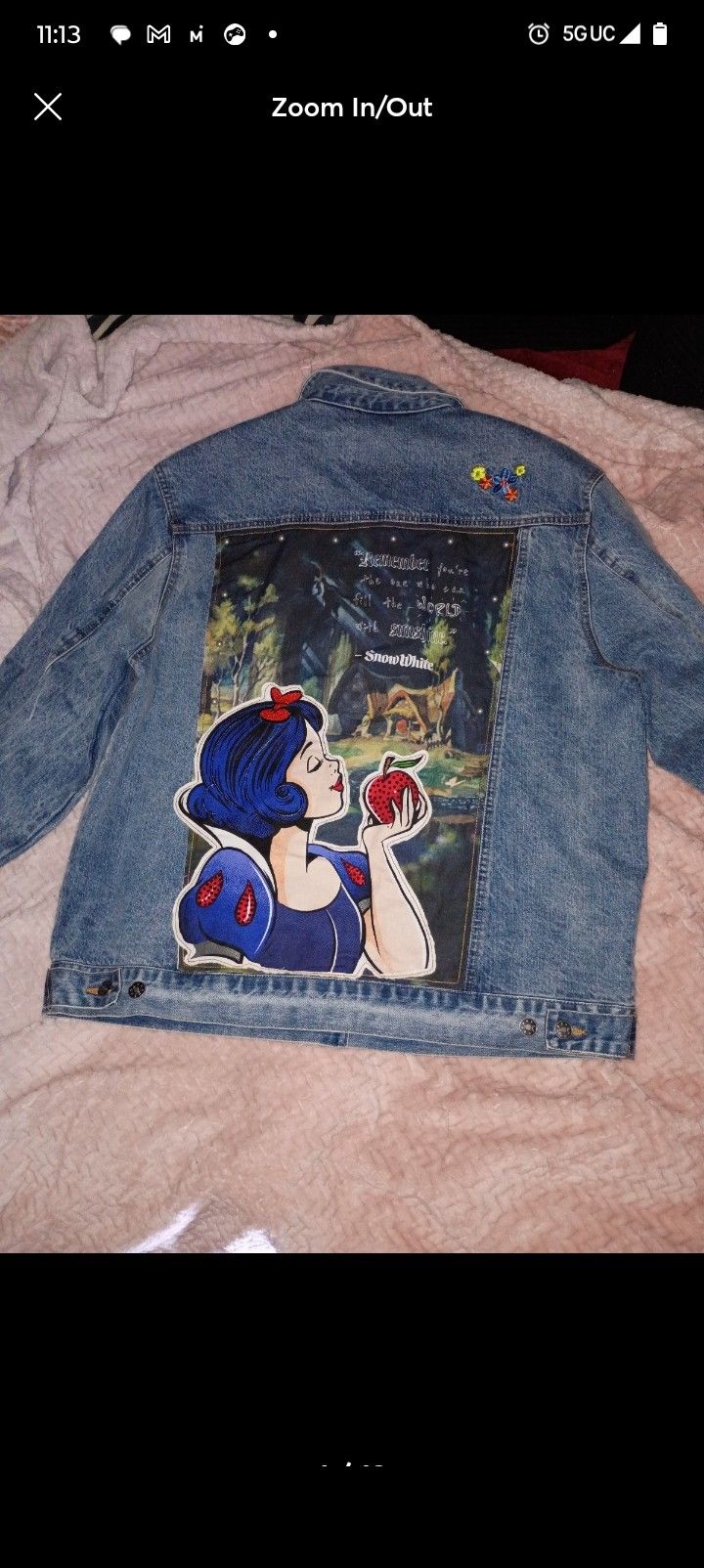 SNOW WHITE DISNEY JEAN JACKET