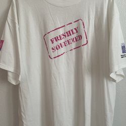 Clean Vintage 90s Rosie O’Donnell Show Promo T-Shirt “Freshly Squeezed” Delta Pro Tag XL