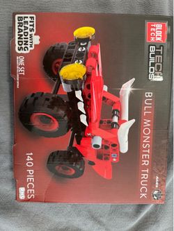 The Block Tech Builds Bull Monster Truck (140 pieces)