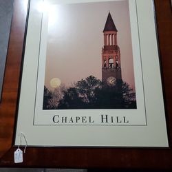 Chapel Hill Photo With Wood Frame